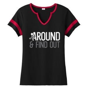 Stick Man Around And Find Out Fafo Ladies Halftime Notch Neck Tee