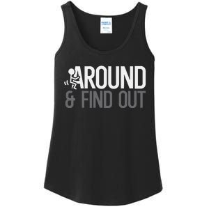 Stick Man Around And Find Out Fafo Ladies Essential Tank