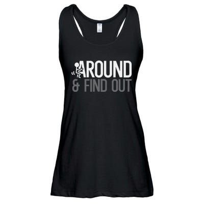 Stick Man Around And Find Out Fafo Ladies Essential Flowy Tank