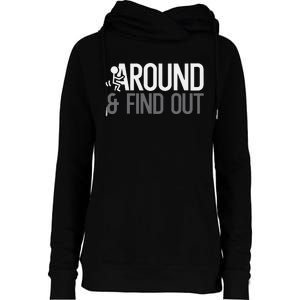 Stick Man Around And Find Out Fafo Womens Funnel Neck Pullover Hood