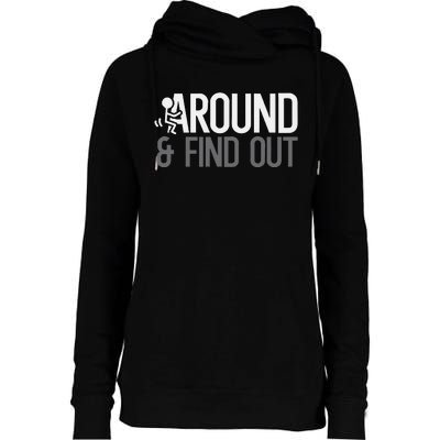 Stick Man Around And Find Out Fafo Womens Funnel Neck Pullover Hood