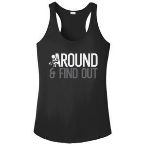 Stick Man Around And Find Out Fafo Ladies PosiCharge Competitor Racerback Tank