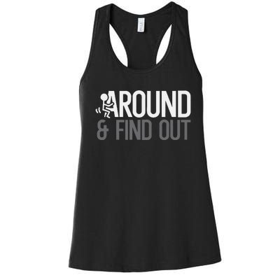 Stick Man Around And Find Out Fafo Women's Racerback Tank