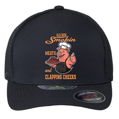 Smoking Meats And Clapping Cheeks Flexfit Unipanel Trucker Cap