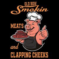 Smoking Meats And Clapping Cheeks 7-Panel Snapback Hat