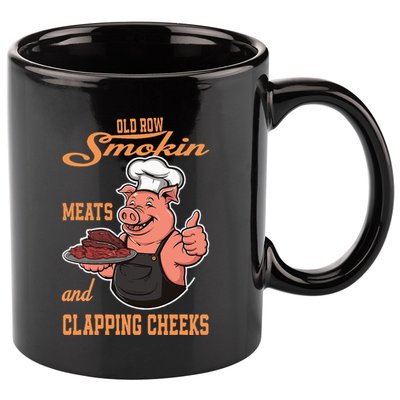 Smoking Meats And Clapping Cheeks 11oz C Handle Ceramic Mug