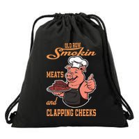 Smoking Meats And Clapping Cheeks Drawstring Bag