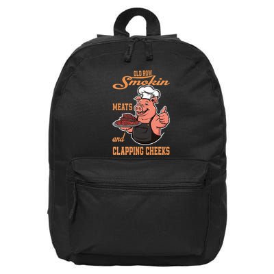 Smoking Meats And Clapping Cheeks 16 in Basic Backpack