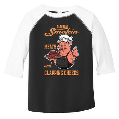 Smoking Meats And Clapping Cheeks Toddler Fine Jersey T-Shirt