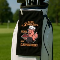 Smoking Meats And Clapping Cheeks Golf Towel