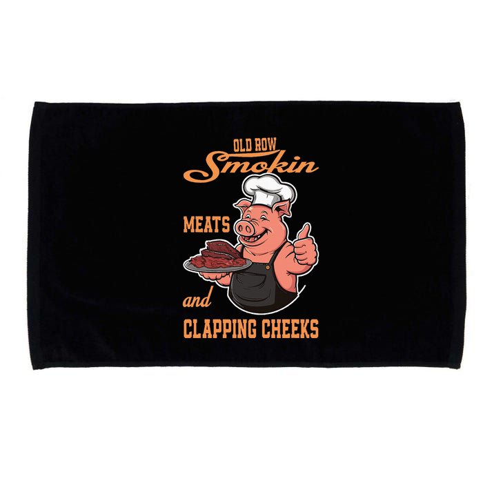 Smoking Meats And Clapping Cheeks Microfiber Hand Towel