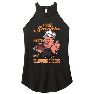 Smoking Meats And Clapping Cheeks Women's Perfect Tri Rocker Tank
