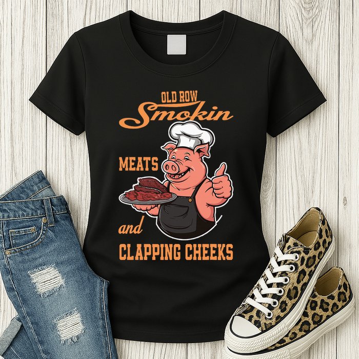 Smoking Meats And Clapping Cheeks Womens T-Shirt