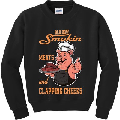 Smoking Meats And Clapping Cheeks Kids Sweatshirt
