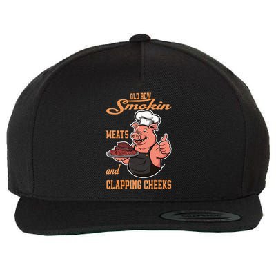 Smoking Meats And Clapping Cheeks Wool Snapback Cap