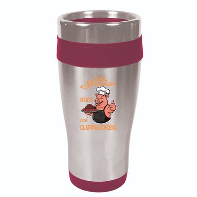 Smoking Meats And Clapping Cheeks 16oz Travel Tumbler