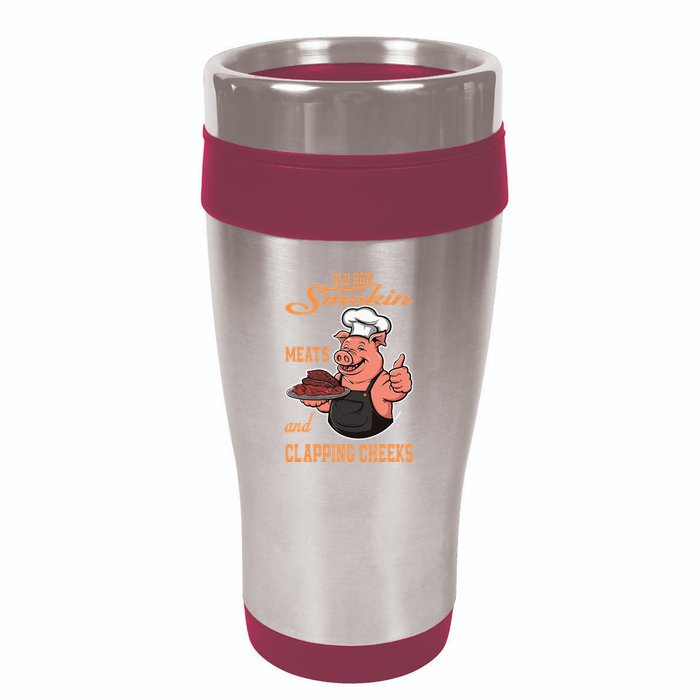 Smoking Meats And Clapping Cheeks 16oz Travel Tumbler