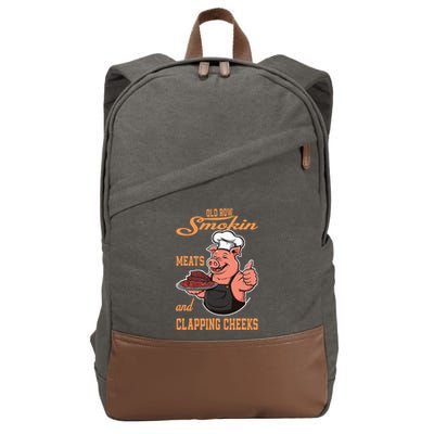 Smoking Meats And Clapping Cheeks Cotton Canvas Backpack