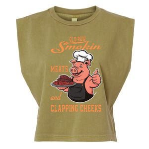 Smoking Meats And Clapping Cheeks Garment-Dyed Women's Muscle Tee