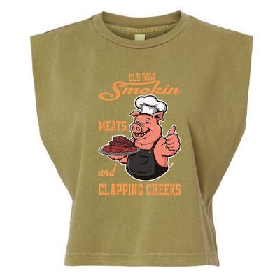 Smoking Meats And Clapping Cheeks Garment-Dyed Women's Muscle Tee