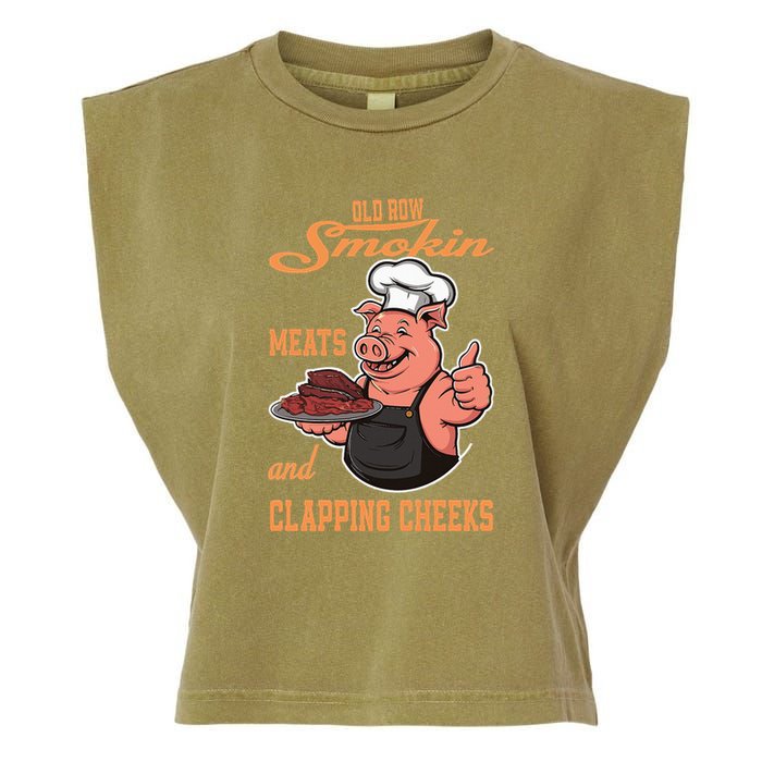 Smoking Meats And Clapping Cheeks Garment-Dyed Women's Muscle Tee