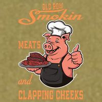 Smoking Meats And Clapping Cheeks Garment-Dyed Women's Muscle Tee