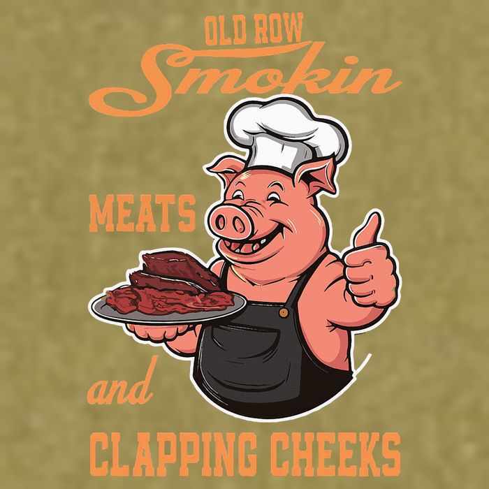 Smoking Meats And Clapping Cheeks Garment-Dyed Women's Muscle Tee