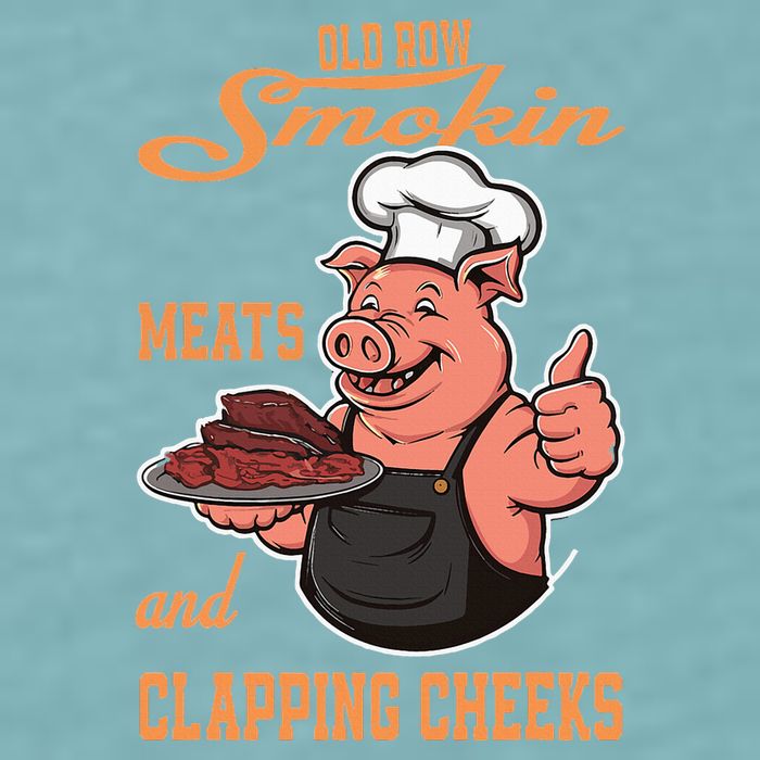 Smoking Meats And Clapping Cheeks Sueded Cloud Jersey T-Shirt