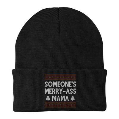 Somones Merry Ass Mama Funny Ugly Christmas Beanie