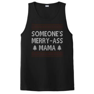 Somones Merry Ass Mama Funny Ugly Christmas PosiCharge Competitor Tank