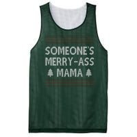 Somones Merry Ass Mama Funny Ugly Christmas Mesh Reversible Basketball Jersey Tank