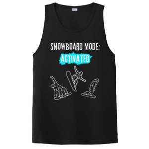 Snowboard Mode Activated Fun Winter Sports Snowboarding PosiCharge Competitor Tank