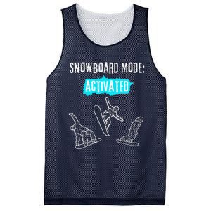 Snowboard Mode Activated Fun Winter Sports Snowboarding Mesh Reversible Basketball Jersey Tank