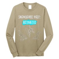 Snowboard Mode Activated Fun Winter Sports Snowboarding Long Sleeve Shirt