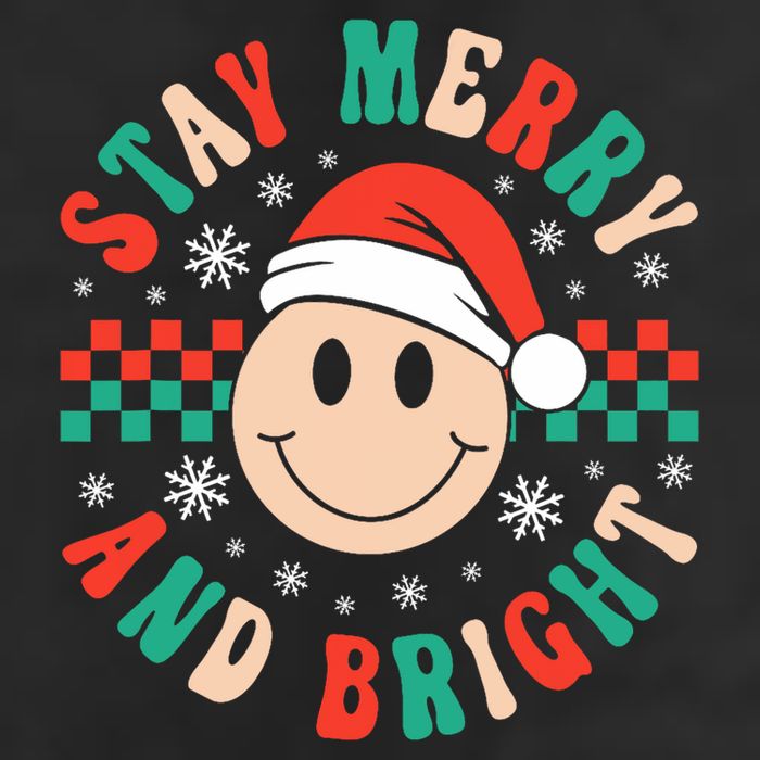 Stay Merry And Bright Retro Groovy Christmas Cool Comfort Performance Bucket Hat