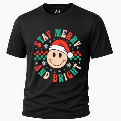 Stay Merry And Bright Retro Groovy Christmas Performance Shirt