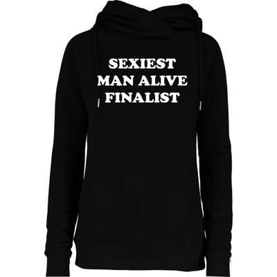 Sexiest Man Alive Finalist Womens Funnel Neck Pullover Hood