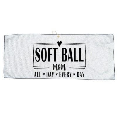 Softball Mom All Day Everyday Softball Mom Era Mothers Day Large Microfiber Waffle Golf Towel