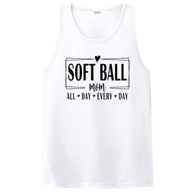 Softball Mom All Day Everyday Softball Mom Era Mothers Day PosiCharge Competitor Tank