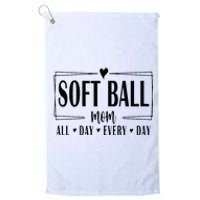 Softball Mom All Day Everyday Softball Mom Era Mothers Day Platinum Collection Golf Towel