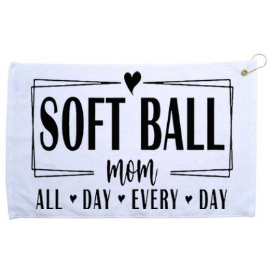 Softball Mom All Day Everyday Softball Mom Era Mothers Day Grommeted Golf Towel