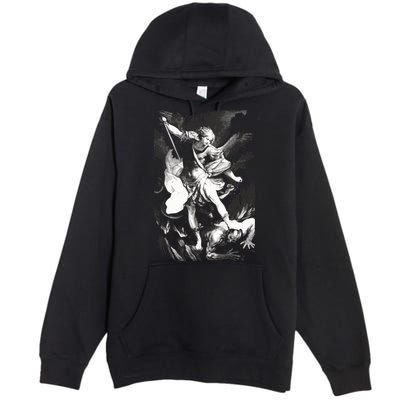 Saint Michael Archangel Angel Catholic Patron Gift Premium Pullover Hoodie