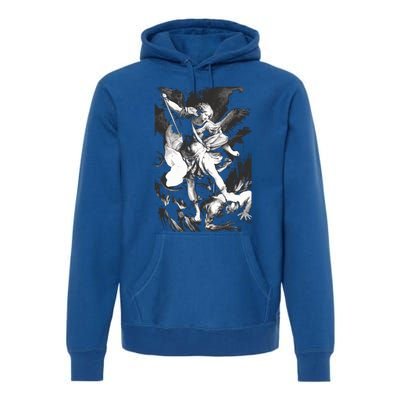 Saint Michael Archangel Angel Catholic Patron Gift Premium Hoodie