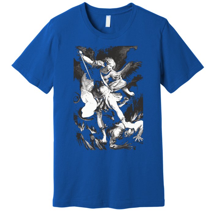 Saint Michael Archangel Angel Catholic Patron Gift Premium T-Shirt