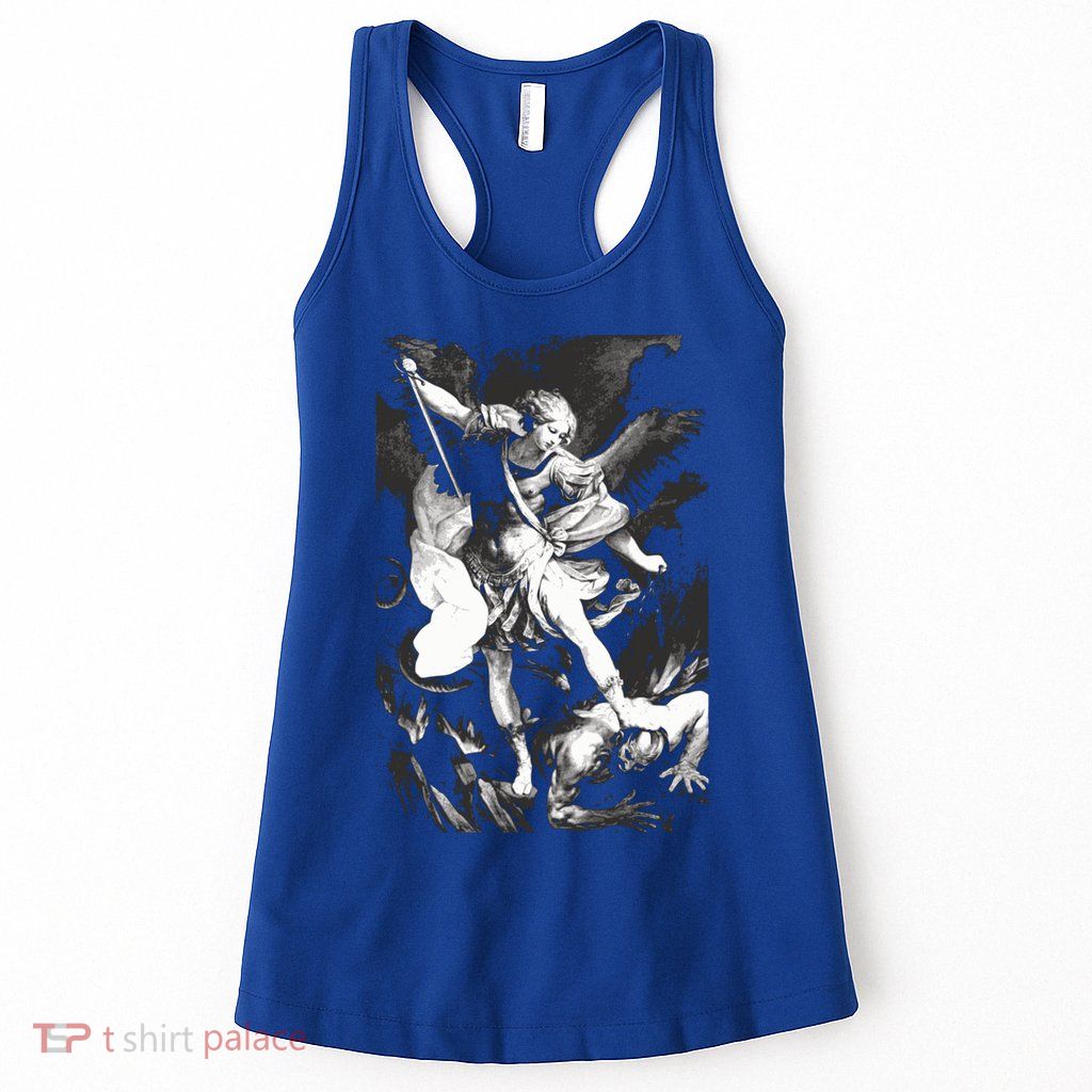 Saint Michael Archangel Angel Catholic Patron Gift Womens Tank Top
