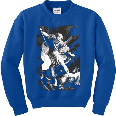 Saint Michael Archangel Angel Catholic Patron Gift Kids Sweatshirt