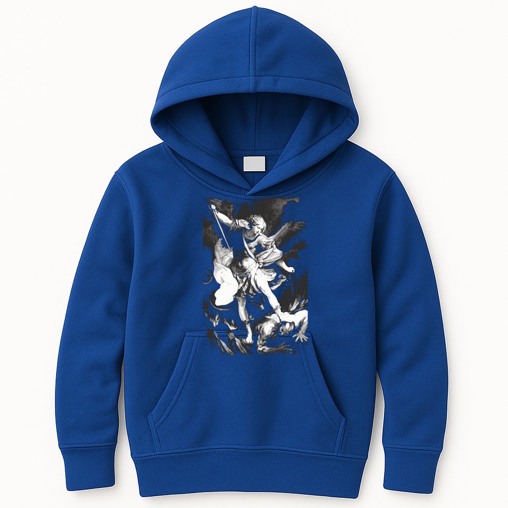 Saint Michael Archangel Angel Catholic Patron Gift Kids Hoodie