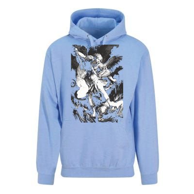 Saint Michael Archangel Angel Catholic Patron Gift Unisex Surf Hoodie