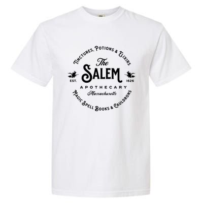 Salem Massachusetts Apothecary Vintage Salem Est 1626 Witch Great Gift Garment-Dyed Heavyweight T-Shirt