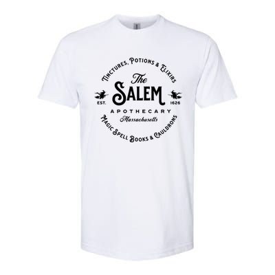 Salem Massachusetts Apothecary Vintage Salem Est 1626 Witch Great Gift Softstyle CVC T-Shirt